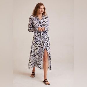 Bella Dahl Maxi Shirt Dress Ink Dots